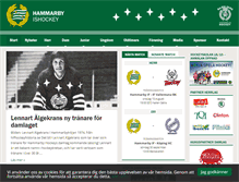 Tablet Screenshot of hammarbyhockey.se